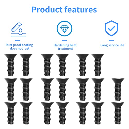 Bentolin Torx Screws Door Bolts and Roll Bar Tailgate Windshield Hinge Screws Compatible with Jeep Wrangler 1976-2006 CJ YJ TJ (Pack of 20) - Image 3