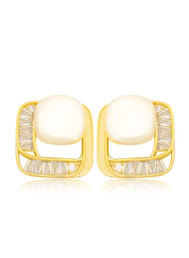 Take Two  Faux Pearl Stud Earrings for Women | Best Price UAE