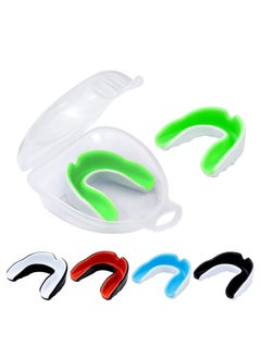 KASTWAVE 5 Pack Youth Mouth Guard Sports Mouth Guard Mouthguard Gumshield for Kids Double Colored Kids for Football Basketball Boxing MMA Hockey with Free Case  - Image 1