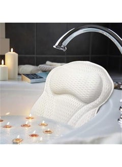 HOOKOR Durku Luxury Bath Pillow, Ergonomic Bathtub Spa Pillow with 4D Air Mesh Technology and 6 Suction Cups, Helps Support Head, Back, Shoulder and Neck, Fits All Bathtub, Hot Tub and Home Spa  - Image 1