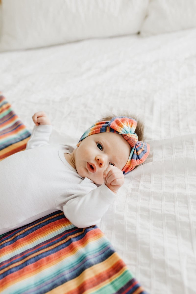 Copper Pearl Baby Swaddle Blanket - Premium Knit Baby Blanket, Large Soft Stretchy Receiving Blankets for Baby Boy and Girl, Swaddles for Newborn, Infant, and Toddler (Serape) - Image 4