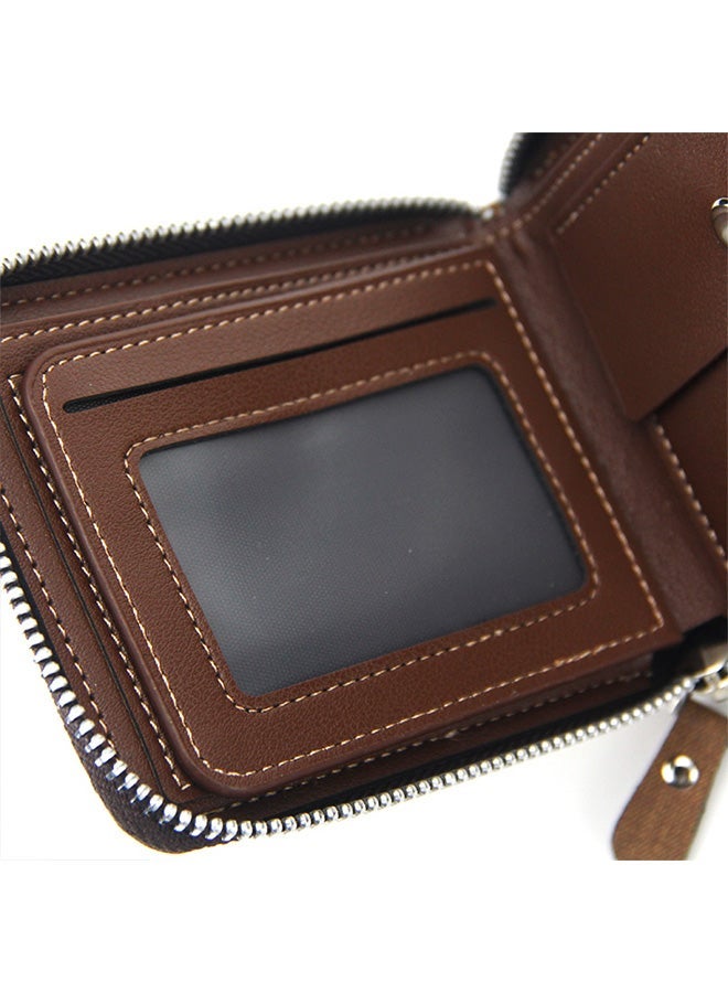 MenBense Fashion Contrast Leather Men's Bifold Short Wallet Card Holder Certificate Bag for Shopping Business Commute - Image 3