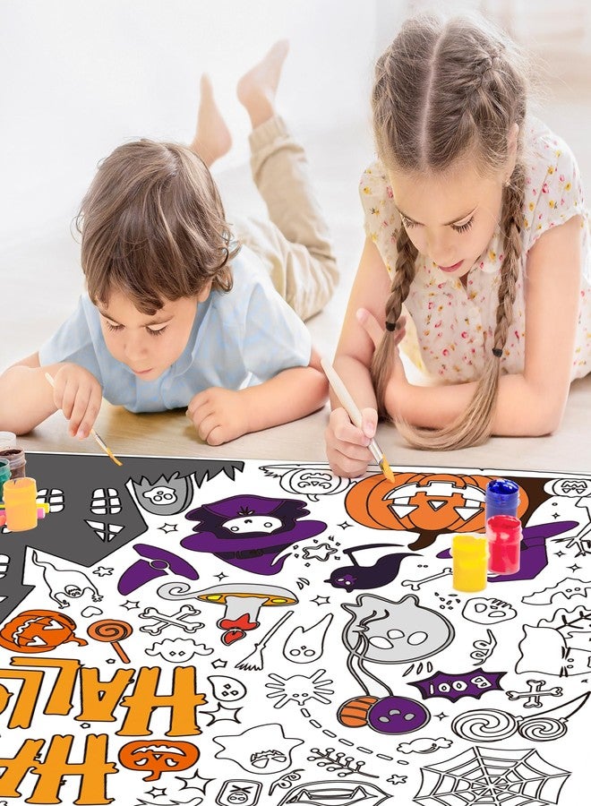 OHOME أشغال يدوية للأطفال بمناسبة الهالوين من OHOME - مفرش طاولة/ملصق تلوين عملاق | ديكورات حفلات الهالوين، هدايا، أنشطة، ألعاب، لافتات - Image 5