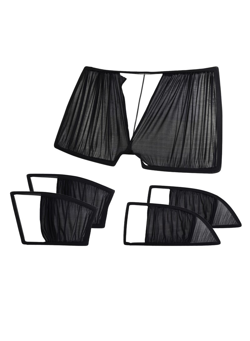 5 Pieces Movable Sunscreen Curtain Set for Lanos Car - Image 1