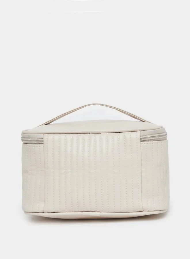 ستايلي Styli Women Beige Quilted Washbag