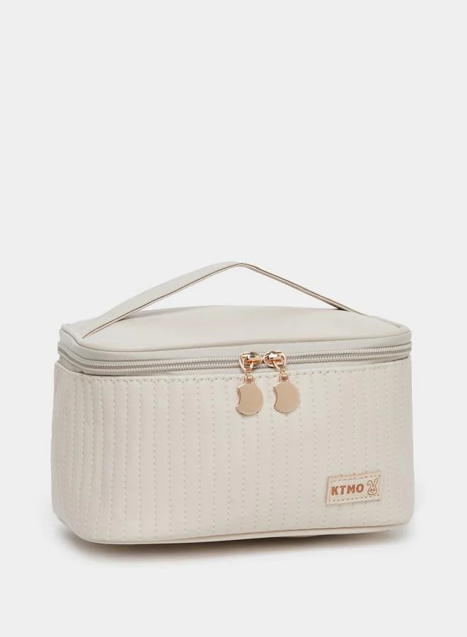 ستايلي Styli Women Beige Quilted Washbag