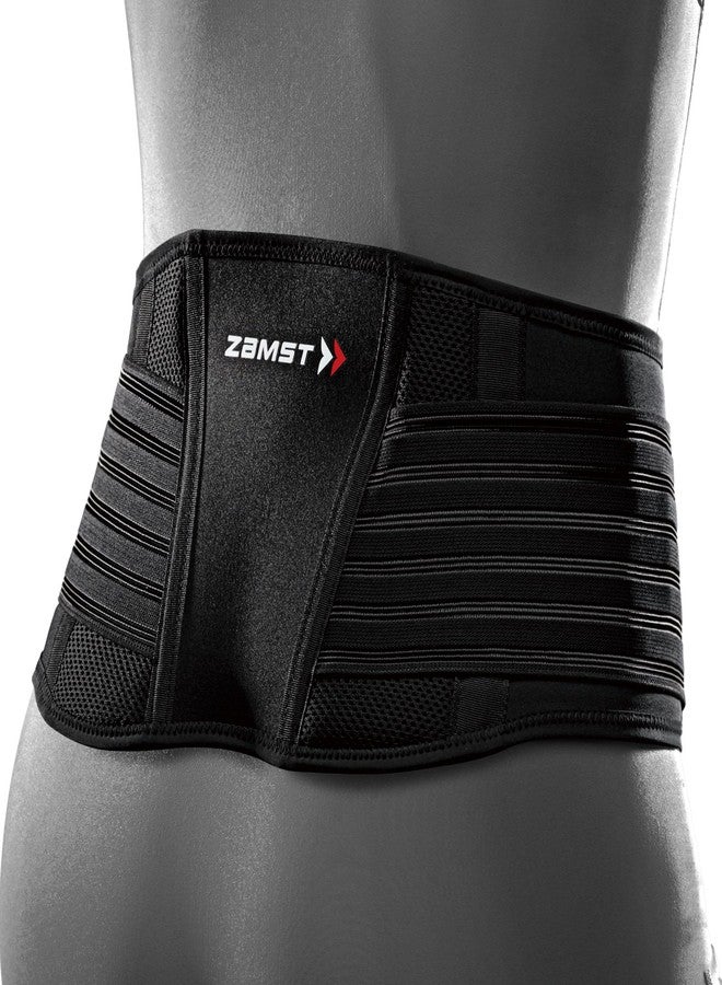 ZAMST 383502 ZW-5 Waist Supporter Belt, General Sports, Daily Life, Black, M Size - Image 1
