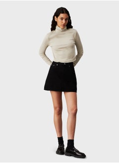 Calvin Klein Jeans Woven Label Rib Rollneck  - Image 4