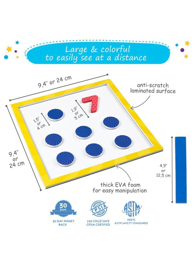 Simply magic 75 PCS Colorful Magnetic Number Bonds - Magnetic Numbers for Whiteboard, Magnetic Number Line, Math Aids Accessories, Math Resources, Magnetic Math Manipulatives, Number Bonds Game - - Image 4
