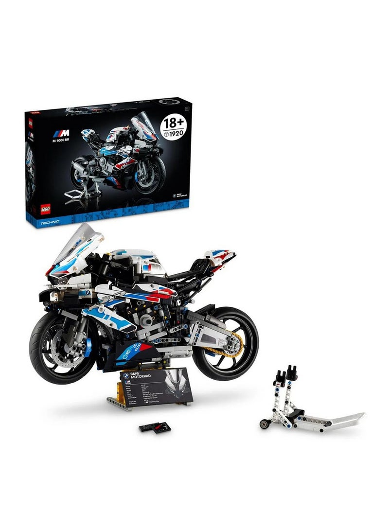 LEGO Technic BMW M 1000 RR Motorcycle Model Kit 42130 - 1920pcs, Authentic Details, Ages 12 Years+ - Image 1