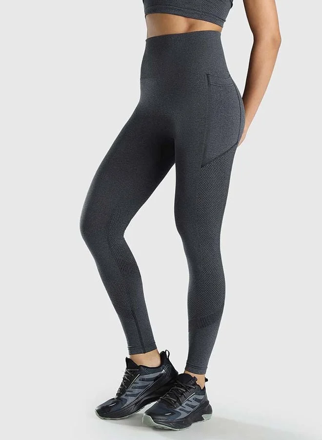 Musclemind  Seamless Leggings with Pockets  | Best Price UAE