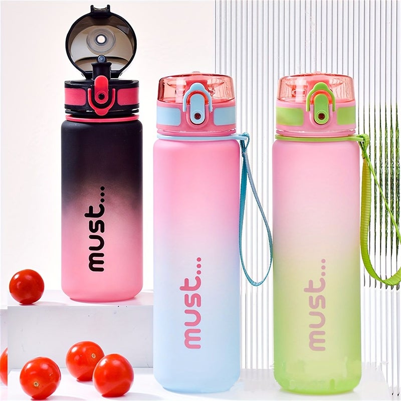 Black White 18 6Oz Sports Water Bottle With Filter Fitness Large Capacity Cup For Women Summer