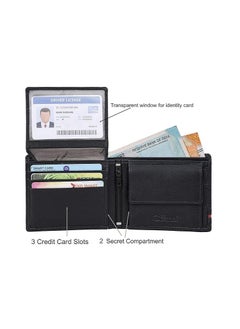 Urban URBAN FOREST Stag Black/Red Leather Wallet for Men  - Image 2