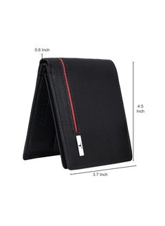 Urban URBAN FOREST Stag Black/Red Leather Wallet for Men  - Image 3