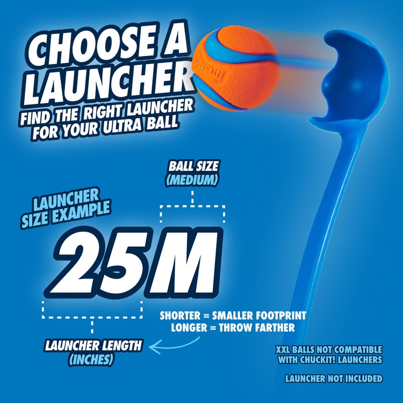 Chuckit! Gen 3 Fetch Medley Dog Balls - Interactive Dog Toys, High-Bounce Fetch Ball, Floating Ultra and Rugged Balls, Durable - Size Medium, 2.5-inch Diameter, Set of 3 - Image 5