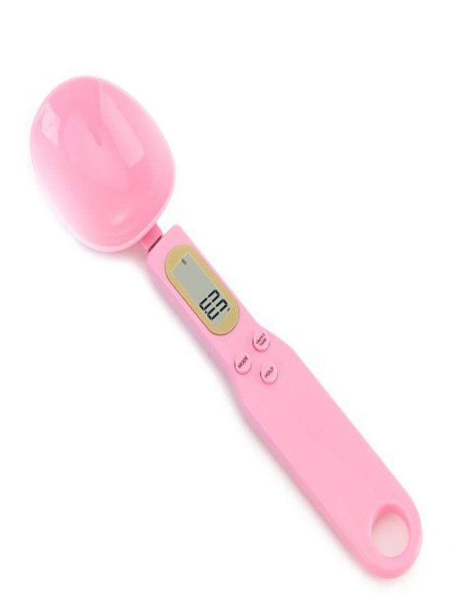 Meichoon Kitchen Scale Food Steelyard Weighing and Measuring Dry Liquid Ingredient Milk Tea Flour Spices Medicine 1.1lb/500g(0.1g) Portable LCD Display Milligram Scale C52 Pink - Image 2