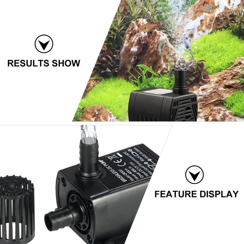 HANABASS Mini Submersible Fish Tank Water Pump Dc12v Brushless Fountain Pump 3 Meter Lift for Aquarium Cooling and Hydroponics Circulation - Image 5