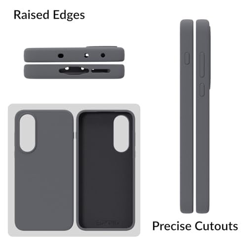 SPRIG Compatible with Oneplus Nord 5 SilkTone Back Cover Drop Tested Shock Proof Mobile Case for Men, Women, Boys and Girls with Camera Protection (Dark Grey) - Image 3