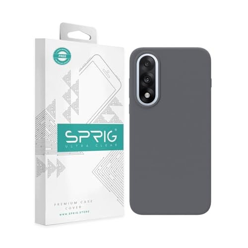 SPRIG Compatible with Oneplus Nord 5 SilkTone Back Cover Drop Tested Shock Proof Mobile Case for Men, Women, Boys and Girls with Camera Protection (Dark Grey) - Image 1