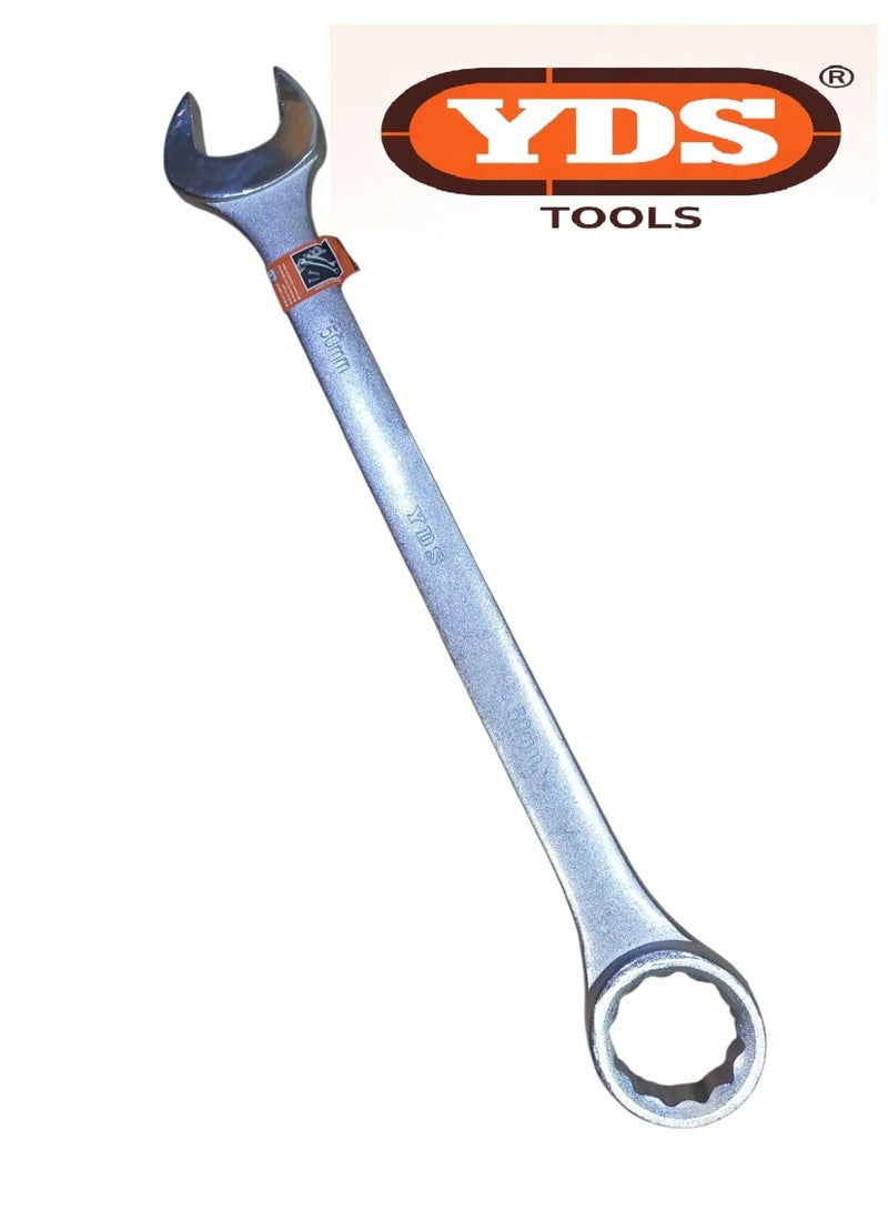YDS 50mm Heavy Duty Combination Wrench Open & Ring – 2105g Weight – Model 10006129 – YDS - Image 1