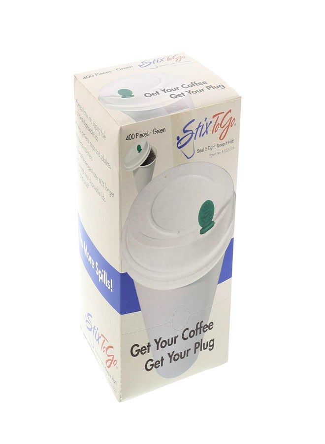 Royal StixToGo Beverage Plugs - Leak Prevention Coffee Accessory for Hot Drinks, Disposable Coffee Stoppers, Fits Standard Lids - Green, 2", Pack of 2000 - Image 4