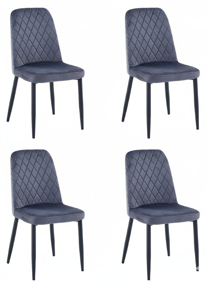 ترف كوم طقم كرسي طاولة طعام 4 حبات - Image 1