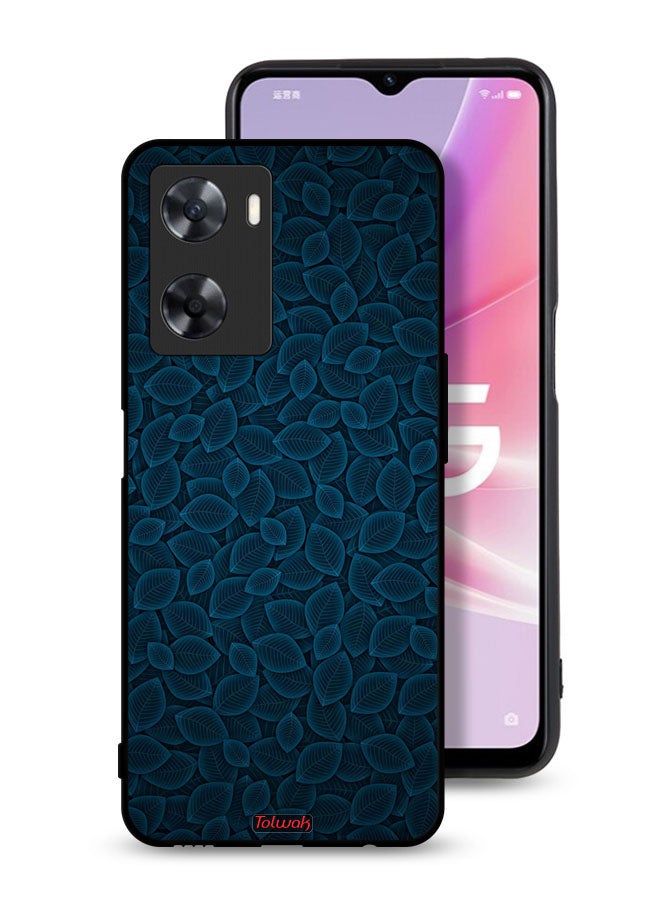 Tolwak Oppo A77 4G Protective Case Cover Digital Art Leaves Pattern - Image 1