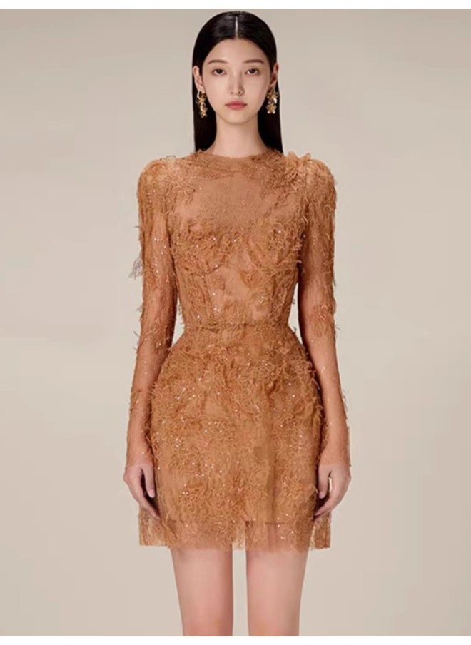 Loquat Unique Design Heavy-Duty Lace Dress  - Image 1