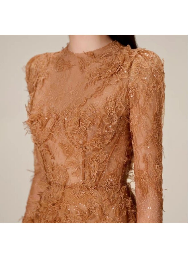 Loquat Unique Design Heavy-Duty Lace Dress  - Image 4