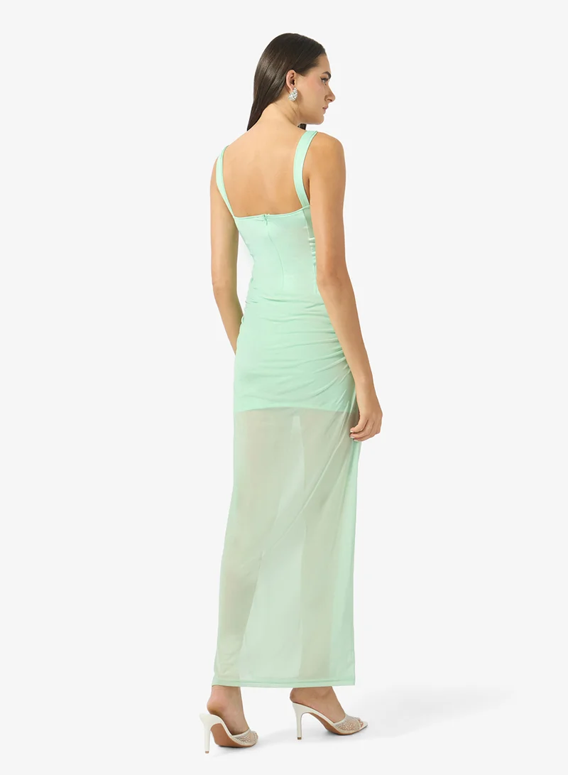 Ginger Off Shoulder Bodycon Dress