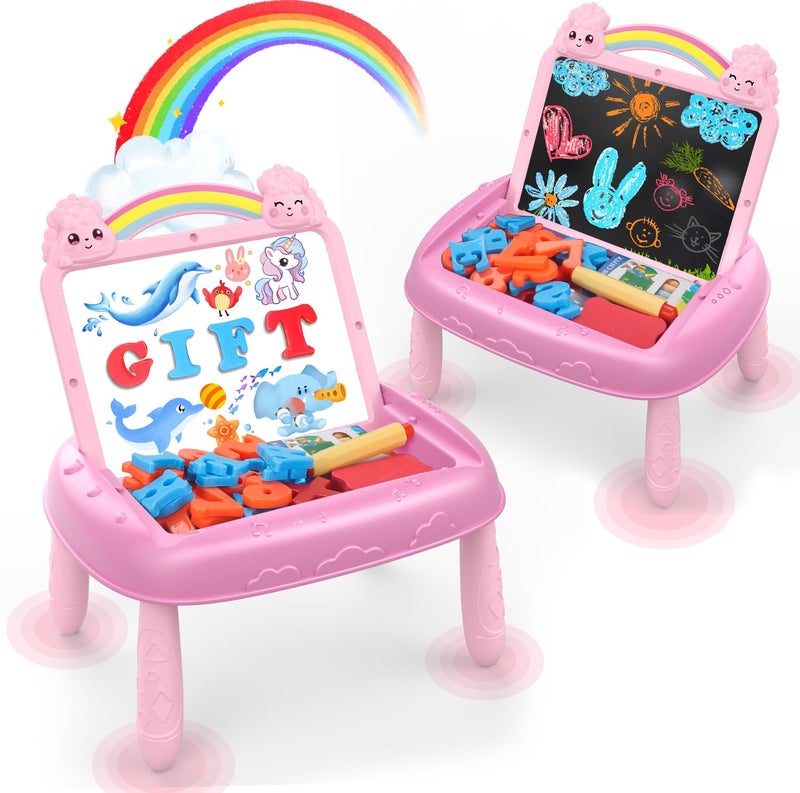 MAYESAR Gifts for 12 Year Old Girls Toddlers Unicorn Toys with Magnetic Letters and Numbers Portable Preschool Learning and Educational Toys for 12 Year Old Toddler Girl Birthday Christmas GiftsPink - Image 3
