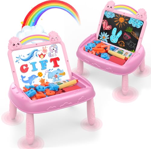 MAYESAR Gifts for 12 Year Old Girls Toddlers Unicorn Toys with Magnetic Letters and Numbers Portable Preschool Learning and Educational Toys for 12 Year Old Toddler Girl Birthday Christmas GiftsPink - Image 1