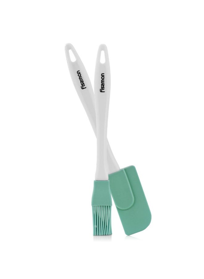 Fissman Silicone Brush And Spatula Set, Multicolour Kitchen Tools For Baking Cooking Glazing And Food Prep - Image 2