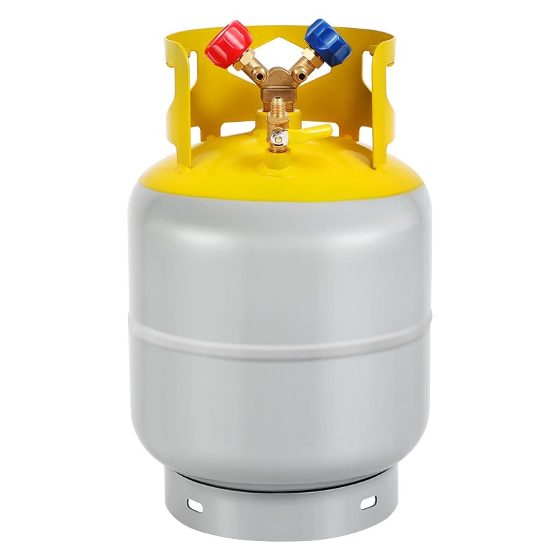 FAHKNS 30 LB Reusable Recovery Cylinder Tank with 1/4 SAE Y-Valve