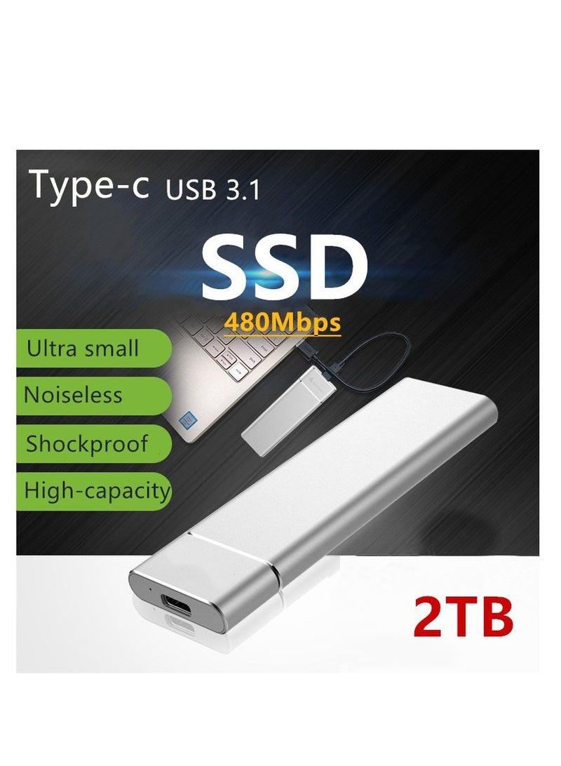 External Expansion Solid-State Mobile Hard Disk SSD  2TB  Metal M2 - Image 4