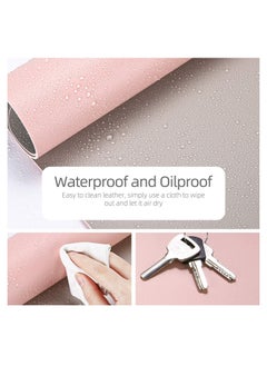 Cool Baby COOLBABY Office Desk Pad, Ultra Thin Waterproof Gaming Mouse Pad, Dual Use Desk Writing Mat Extended Keyboard Pad(90*45 CM，Silver+Pink)  - Image 4