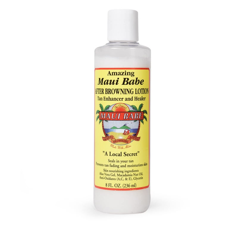 Maui Babe After Browning Lotion, Tan Enhancer & Healer - After Sun Tan Extender Body Lotion To Prevent Tan Fading- Natural Moisturizing & Healing After Sun Care Cream- Made In USA, 8 Ounces - Image 1