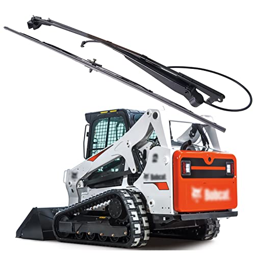 MIKODA Windshield Wiper Arm & Wiper Blade Kit 7251263 7251264 Compatible with Bobcat Loader T450 T550 T590 T595 T630 T650 T740 T750 T770 T870 A770 S450 S510 S530 S550 S570 S590 S595 S630 S650 S740 - Image 1