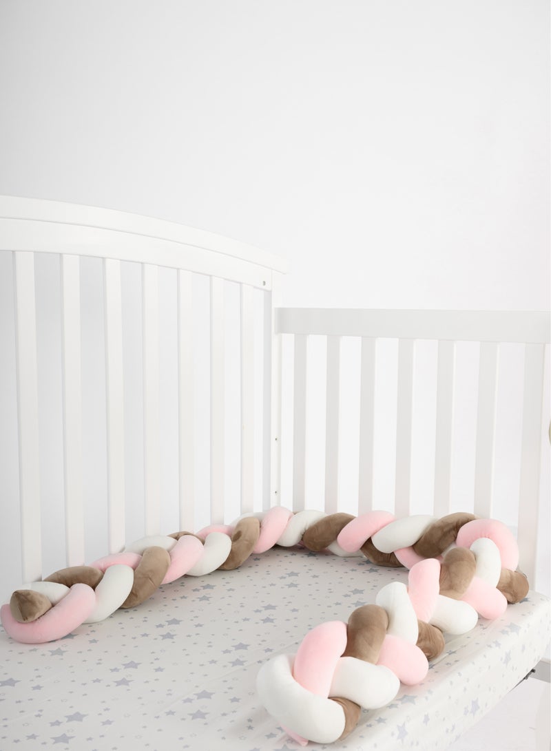 elphybaby Children's Bed Anti-Collision Barrier with Knot Design  - Image 1