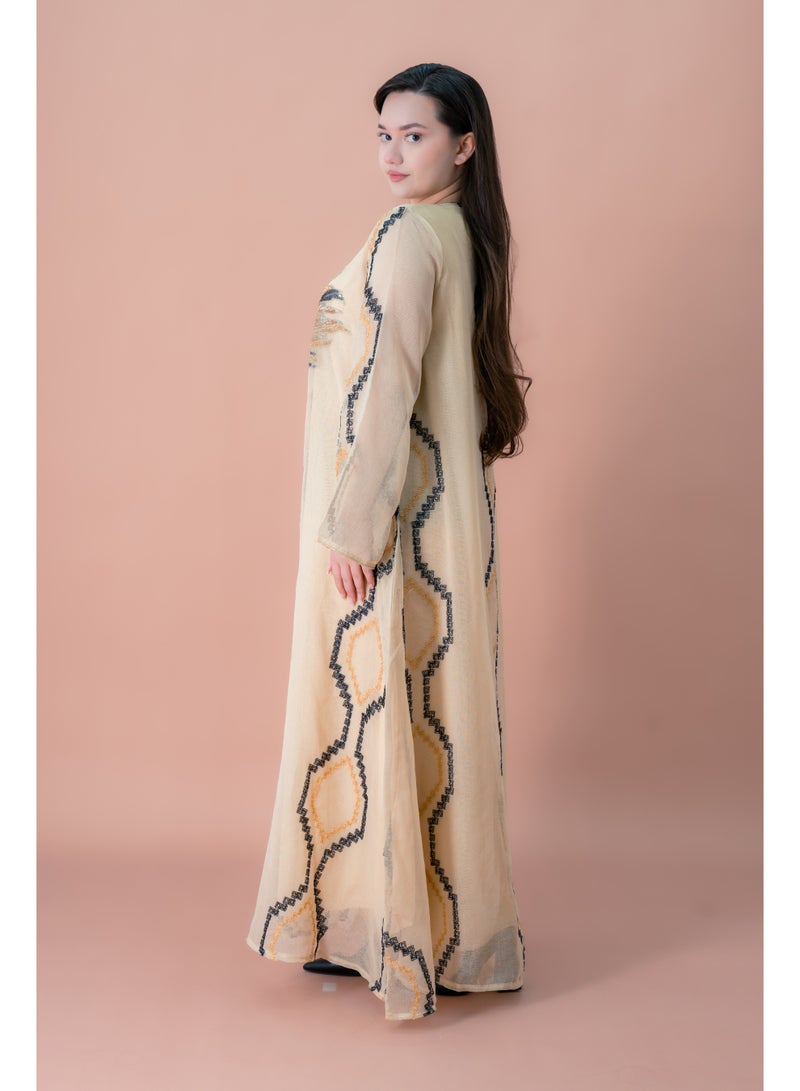 اكسا جلابية انيقة مطرزة - Image 3