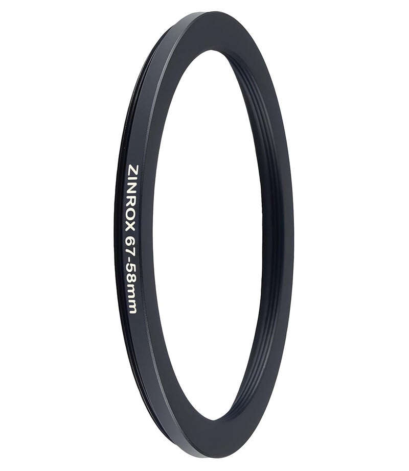 ZINROX® 67-58mm Step Down Lens Filter Adapter Ring Set of 1 Piece Size 67mm to 58mm Stepping Ring Adapter - Image 4