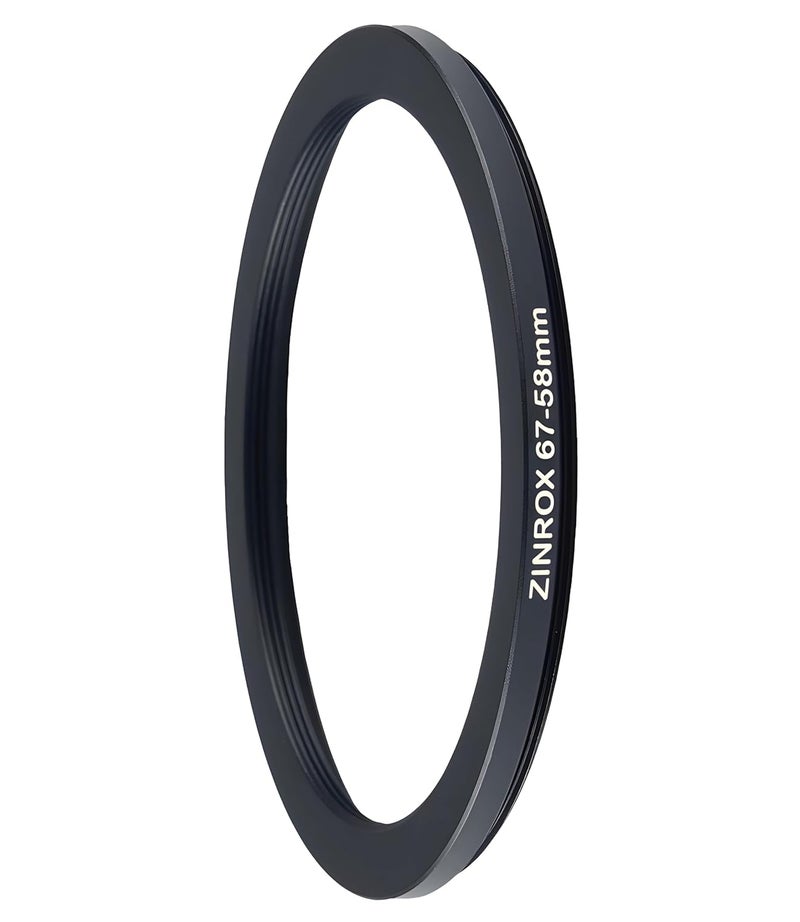 ZINROX® 67-58mm Step Down Lens Filter Adapter Ring Set of 1 Piece Size 67mm to 58mm Stepping Ring Adapter - Image 2