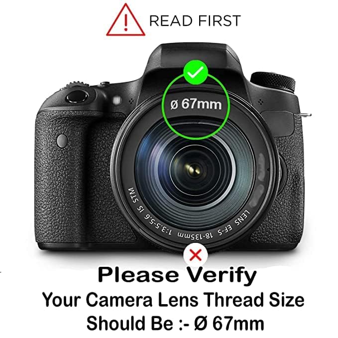 ZINROX® 67-58mm Step Down Lens Filter Adapter Ring Set of 1 Piece Size 67mm to 58mm Stepping Ring Adapter - Image 5