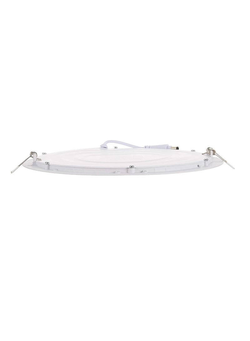 لوحة إضاءة LED، 9 بوصات دائرية رفيعة، 20 وات، أبيض وأبيض دافئ، غير قابلة للتعتيم، عبوة من 4 قطع (أبيض) - Image 4