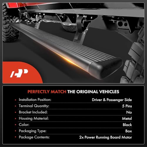 A-Premium Pair(2) Power Running Board Motor Compatible with Cadillac Escalade 07-14 & Chevrolet Avalanche, Suburban 1500, Tahoe & GMC Yukon, Motor Only, Without Bracket, Driver and Passenger Side - Image 2