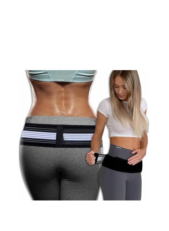 العجزية الحرقفية سي الورك تحت قوس دعم الرجال والنساء الورك ألم الحوض حزام الجر حزام عرق النسا الحوض القطني تخفيف الألم - Image 1