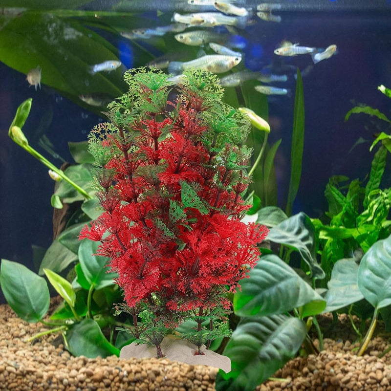 Kichvoe Realistic Aquarium Plant Artificial Coconut Tree 18cm Plastic Fish Tank Decor for Household Aquarium Accessories - Image 4