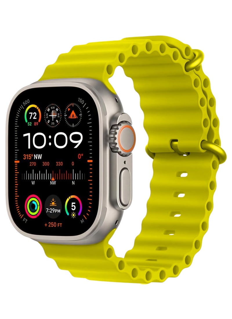 Generic - T1000 ULTRA BIG Infinite Display Smart Watch SERIES 9 - Yellow - Image 1