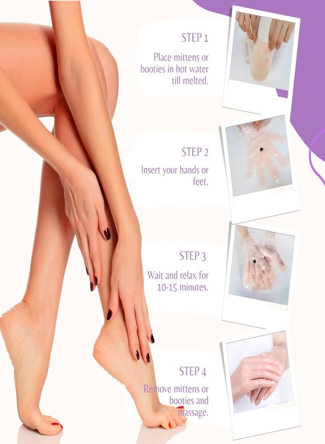KmaxShip 10-Minute Paraffin Hand & Foot Treatments, Self Contained Paraffin Wax Gloves and Booties Set for Intensive Hydration At Home (Honey) - Image 4
