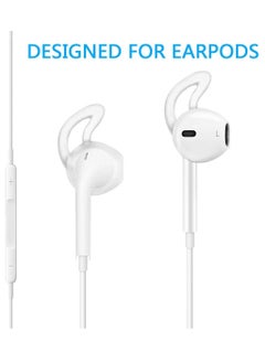 KASTWAVE 4 Pairs Silicone Ear Tips for Air Pods 1/2, Anti-Slip/Drop Ear Hook Gel Headphones Earphones Protective Accessories Tips, Soft Comfortable for iPhone 6S/6 Plus/5S/5C/5 Earbuds  - Image 4